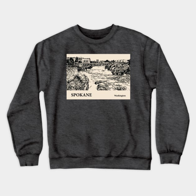 Spokane - Washington Crewneck Sweatshirt by Lakeric